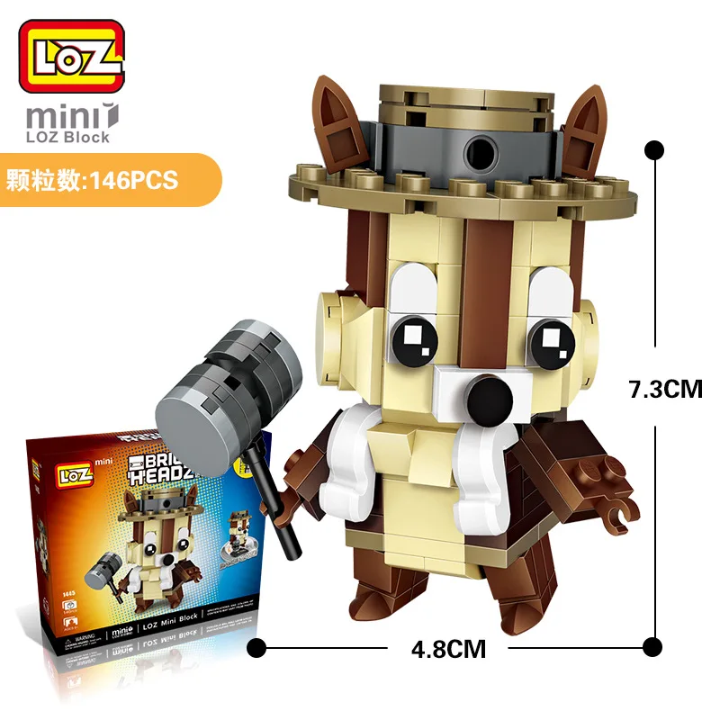 LOZ Mini Blocs Brique Jouet pour les Enfants Cadeau de Bande Dessinee Ecureuil экшн-фигурка Modele Animal Jouets | Игрушки и