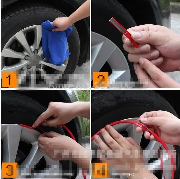 8 м автомобильный Стайлинг обода колеса Декоративные наклейки для Daewoo Evanda Gentra X