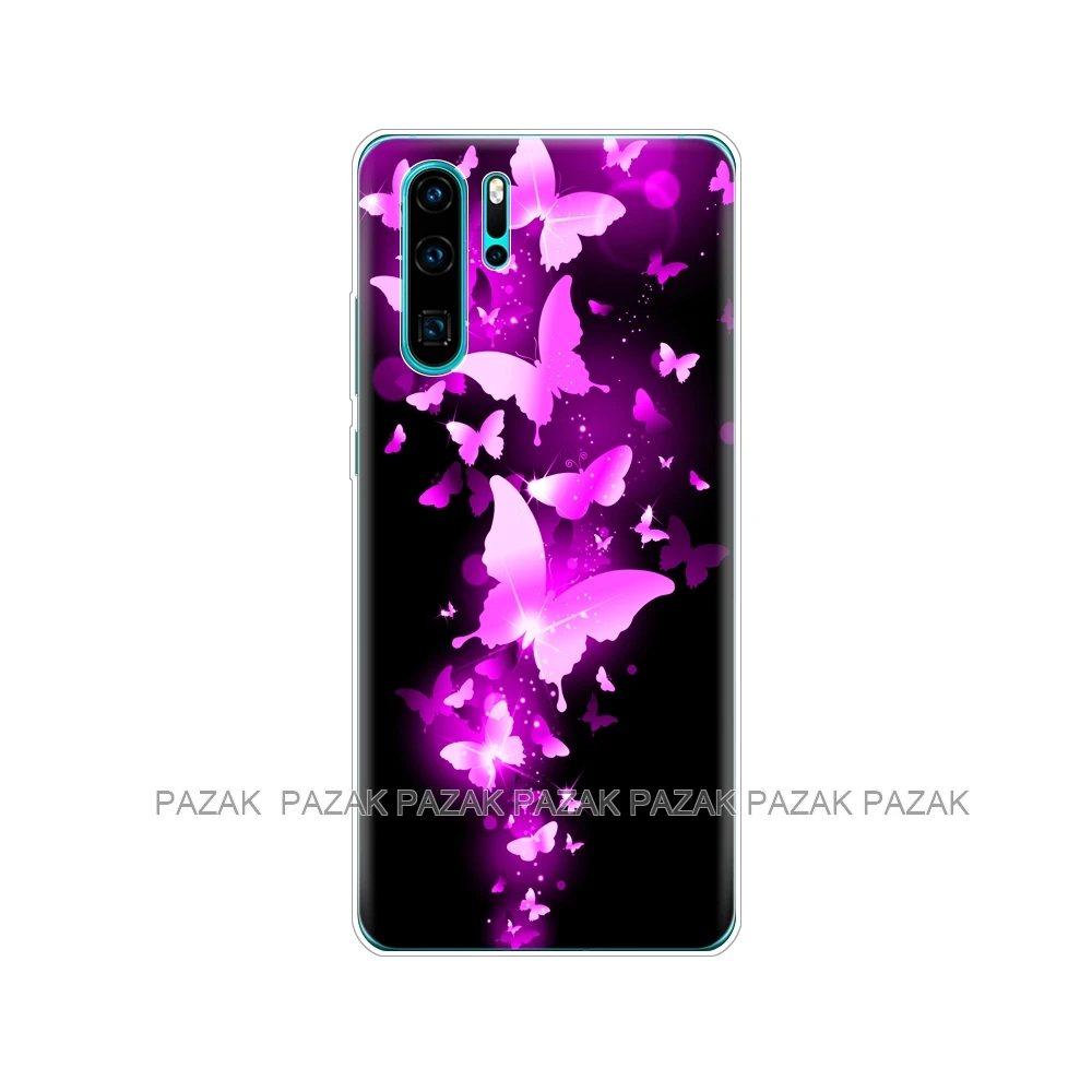 Чехол-Бампер для Huawei P30 Pro, мягкий силиконовый чехол для телефона из ТПУ, задняя крышка для Huawei P30 Pro VOG-L29 ELE-L29 P 30 Lite, чехол с принтом - Цвет: 61365