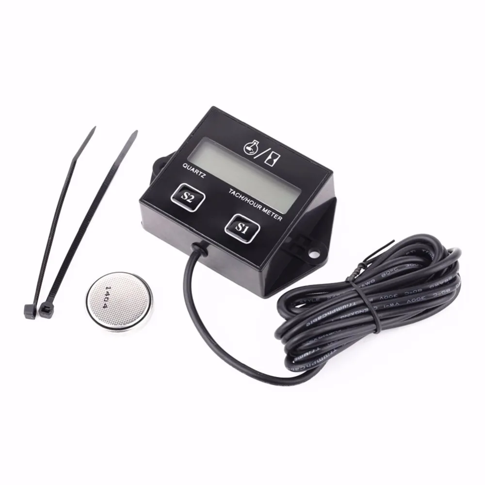 Inductive Tachometer Hour Meter RPM Digital STIHL Husqvarna Poulan