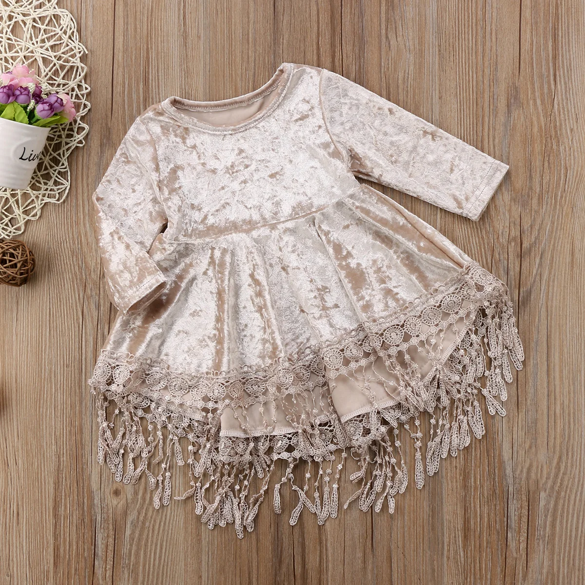 Мода для новорожденных пасхальное платье принцессы Детские Платье для девочек с цветочным узором бархатные пышные вечерние платье подружки невесты торжественные