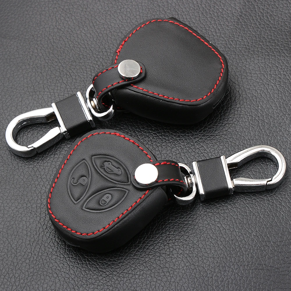 Стильный кожаный для ключа от автомобиля Автомобильный ключ Чехол Набор протектор для LADA Priora седан Спорт Калина Granta Vesta X-Ray XRay аксессуары