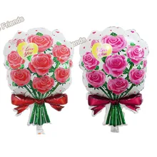 5 шт большие розы фольгированные шары мама globos украшение для свадьбы бракосочетания шар День Святого Валентина принадлежности для вечеринки, оптом