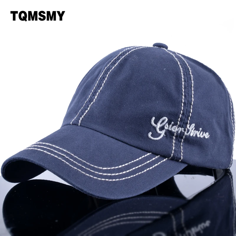 TQMSMY 100% хлопок Бейсболка Женская Повседневная snapback шляпа для мужчин casquette стремимся с вышивкой с надписями gorras бейсболка TMBS24