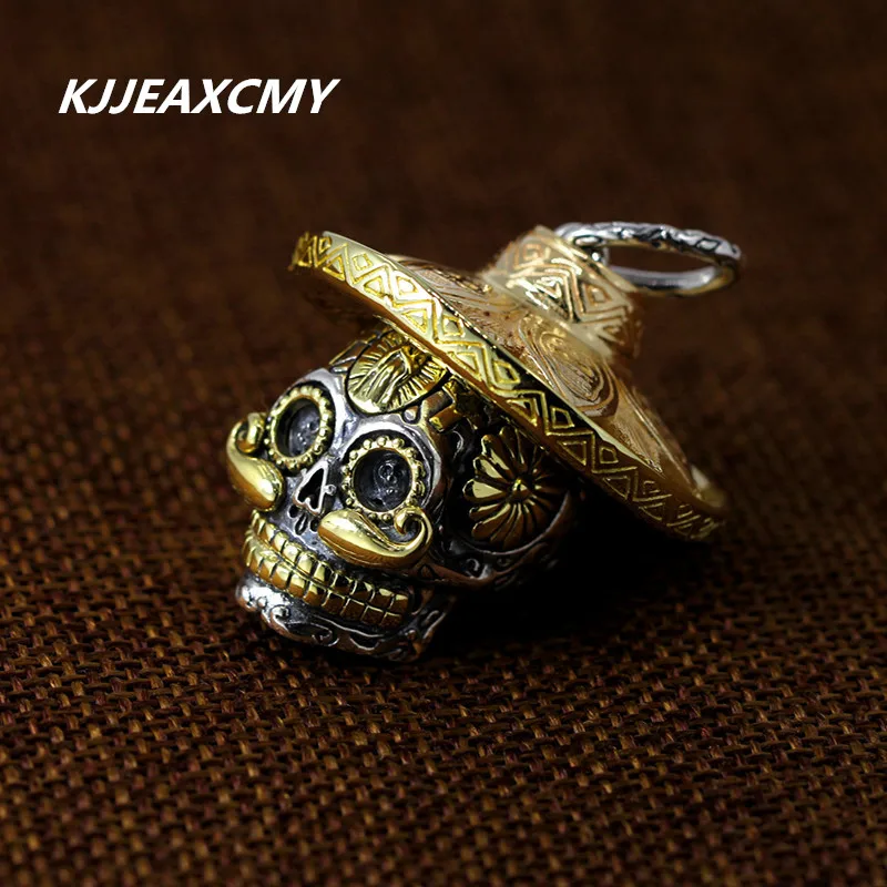

KJJEAXCMY new incoming domestic Seiko go chic Skull Hat two price S925 a Sterling Silver Pendant