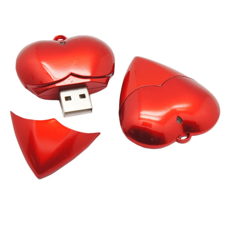 Милый флеш накопитель в виде сердца 4 ГБ 8 16 32 Usb флешка мини подарок бесплатная
