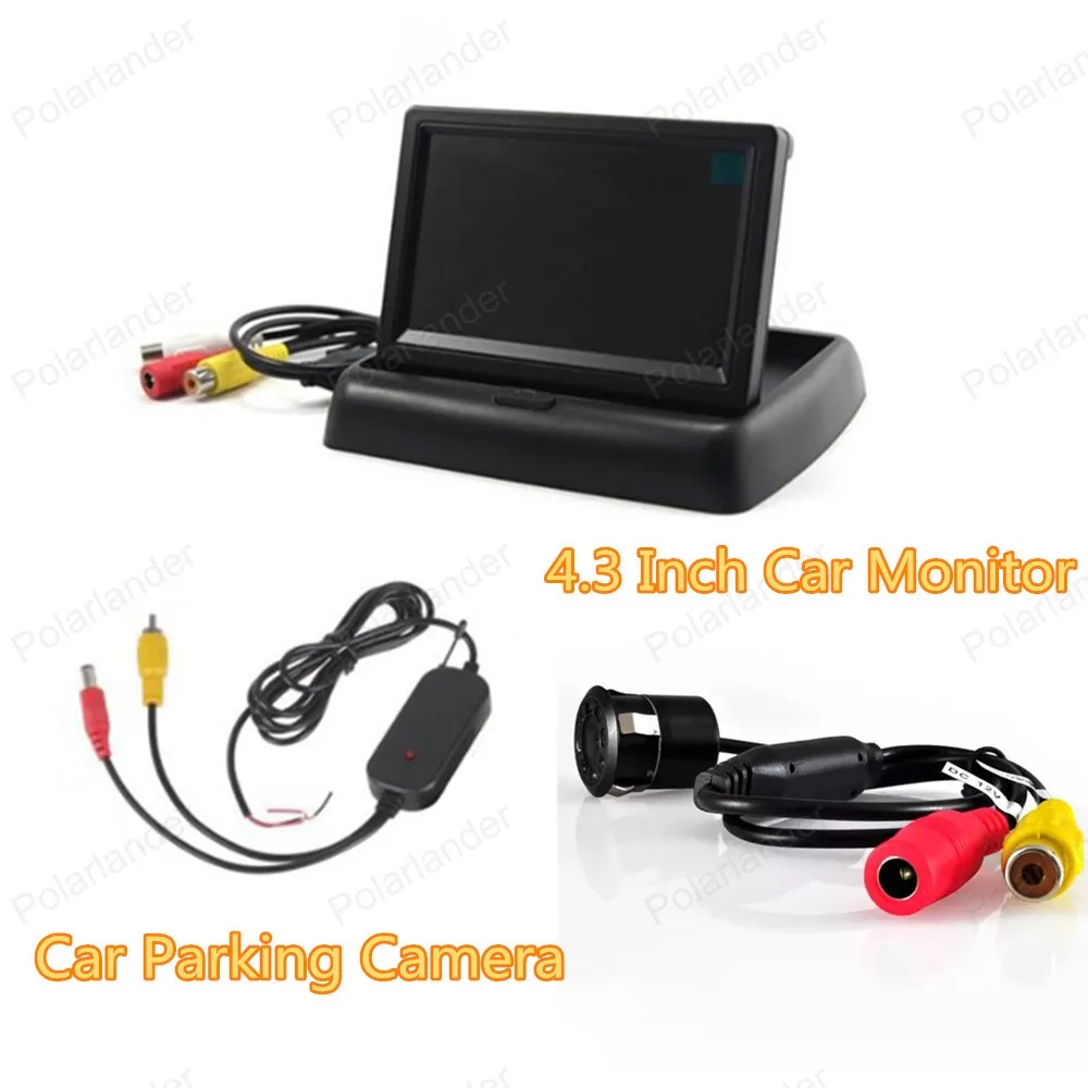 4 3 inch TFT LCD Car Monitor with 2 VA input auto switching video reverse