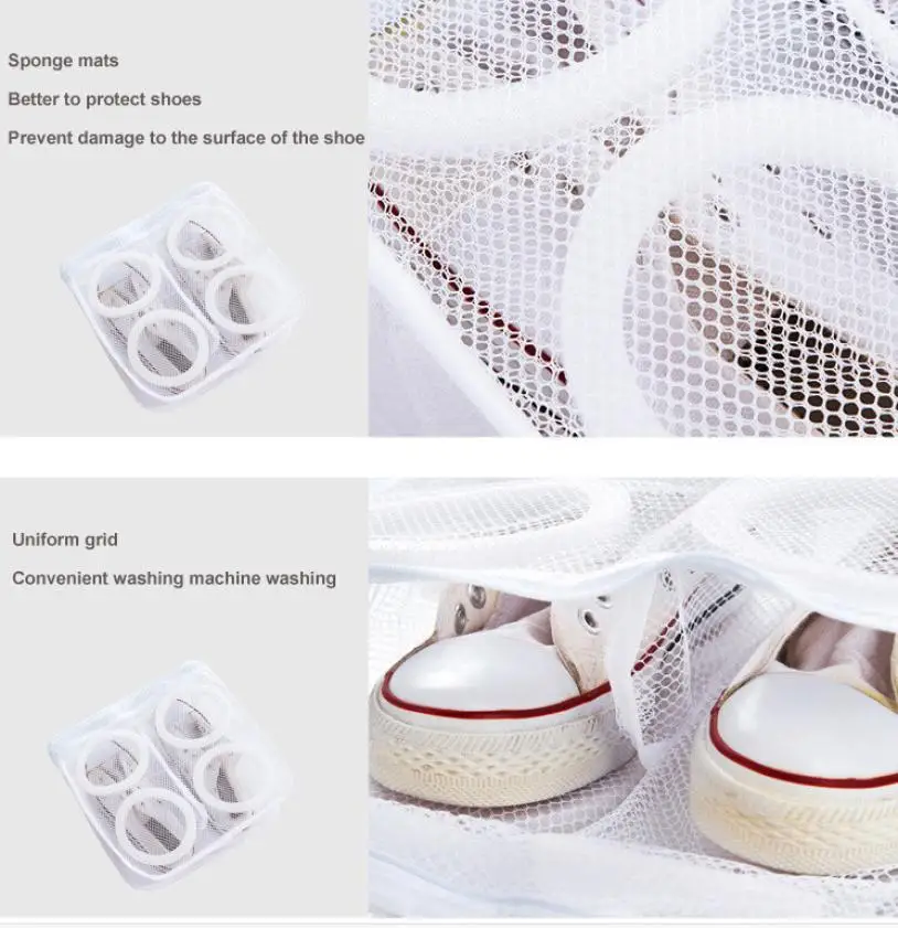 أحذية أكياس الغسيل سلة التخزين جديد الأزياء جمع المنظم أكياس شبكة حذاء الجاف المحمولة غسل أكياس المنظم 2AP26 أحذية أكياس الغسيل سلة التخزين جديد الأزياء جمع المنظم أكياس شبكة حذاء الجاف المحمولة غسل أكياس المنظم 2AP26