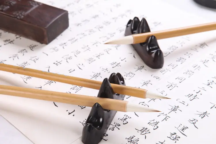 Ruyang Liu Brush Pen Set Chinese Calligraphy Weasel and Woolen Hair Brush Pen Set Chinese Calligraphy Writing and Painting Brush