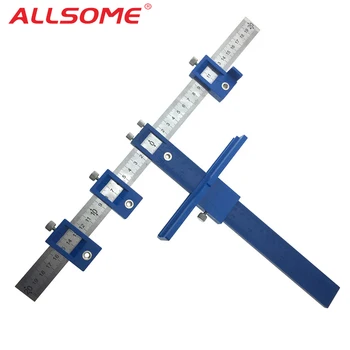 

ALLSOME 5mm Drill Guide Sleeve Cabinet Hardware Jig Drawer Pull Jig Wood Drilling Dowelling Hole Saw Master System HT2341