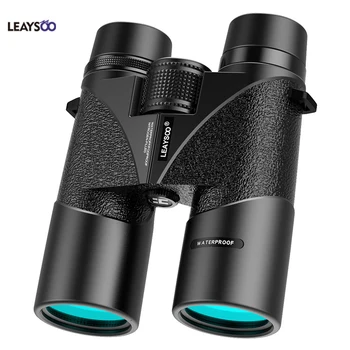 

LEAYSOO 8x42 10X42 Binocular Low light level night vision profession Camping Hunting Telescope Optics Binocular Free Shipping