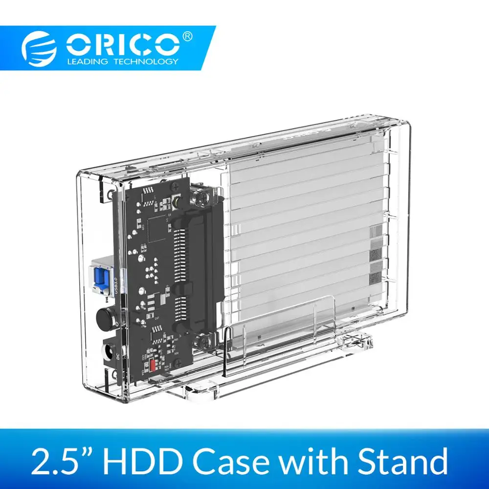ORICO HDD 2,5 "SATA к USB 3,0 адаптер для жесткого диска корпус для SSD HDD Box 5 Гбит/с, высокая Скорость внешний корпус HDD