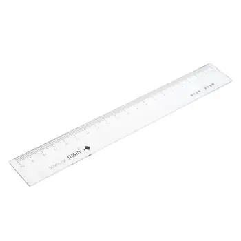 

5 PCS of 20cm 7.8 Inch Length Measure Clear Plastic Straight Edge Ruler 2 Pcs