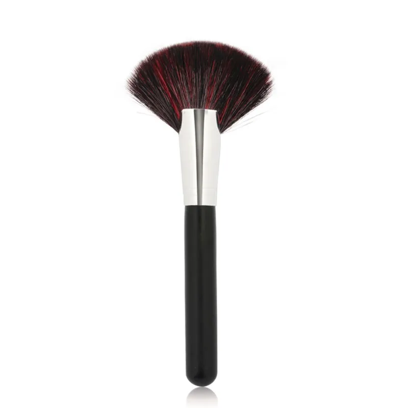 

Women Chic Makeup Fan Shape Large Goat Hair Blush Brush Power Foundation Blending Beauty Cosmetic Blush