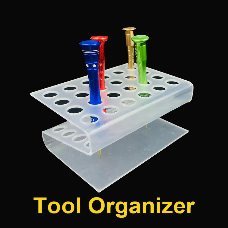 

Mobile Phone Repair Plastic Screwdriver Tweezer Brush Holder Storage Tool Box Organizer BGA LCD Screen Repair Accessories repair
