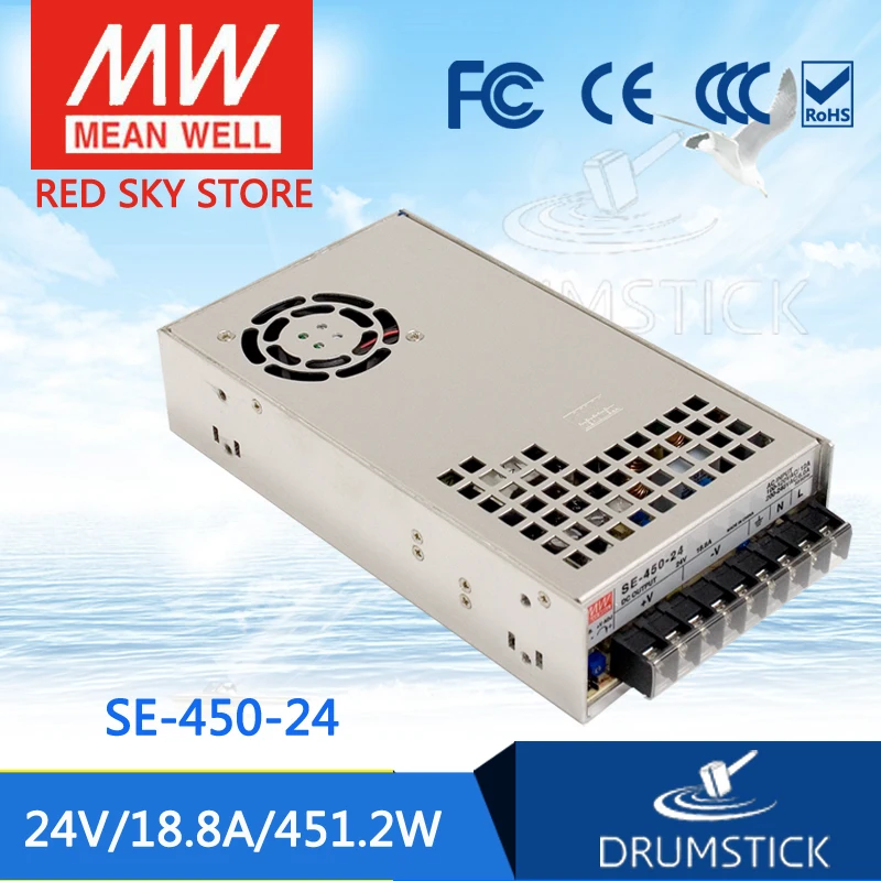 

MEAN WELL SE-450-24 24V 18.8A meanwell SE-450 24V 451.2W Single Output Power Supply