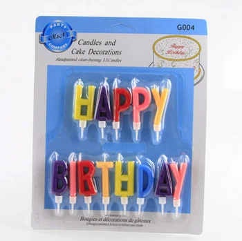 

10 Sets Colorful Happy Birthday Candle Cake Decoration Candles Birthday Candle Cake Candles Home Birthday Party Use