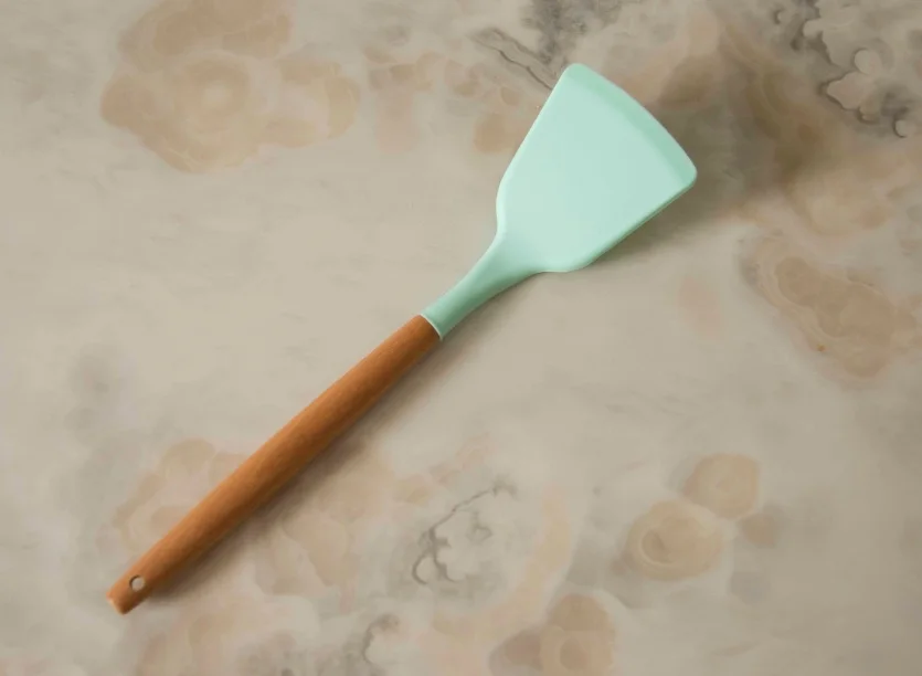 DABIAOGE силиконовая лопаточка термостойкая суповая ложка антипригарная специальная кухонная лопатка кухонные инструменты-кухонные принадлежности для приготовления пищи - Цвет: Оранжевый