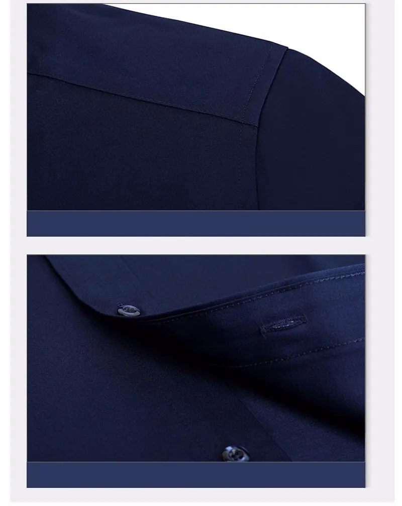 mens short sleeve white shirt High Quality 2021 Brands New Regular Fit Shirts for Men Business Long Sleeve Cufflink Cotton Solid Color Camisas De Hombre mens short sleeve dress shirts