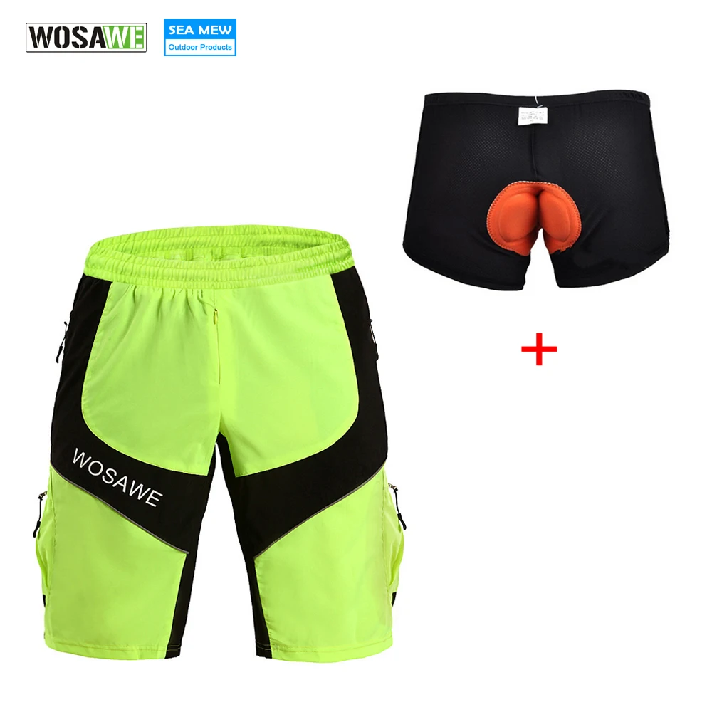 

WOSAWE Summer Cycling Shorts Men Downhill MTB Bike Bicycle Ridding Racing Breathable Quick Dry Clothing Outdoor Sports Women