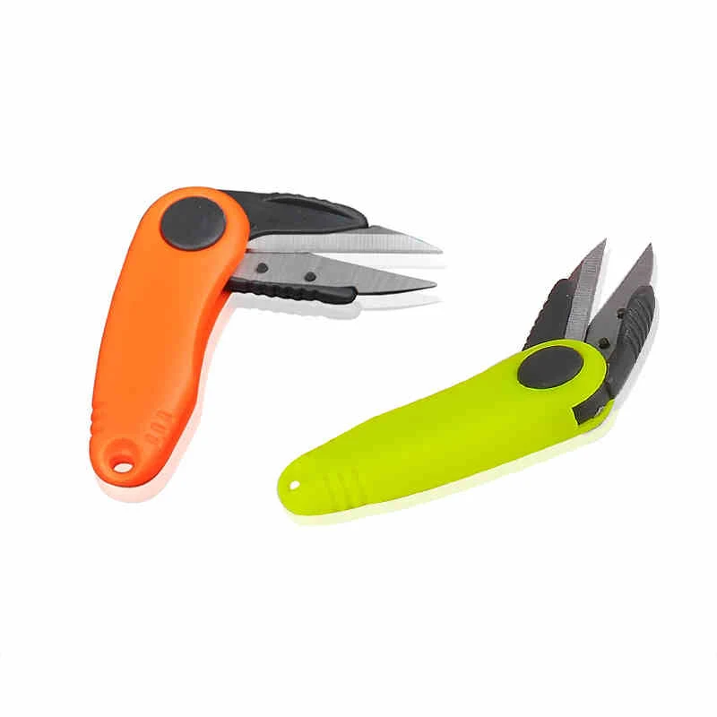 

1PCS Shrimp-Shaped Stainless Steel Fish Use Scissors Accessories Folding Fishing Line Cut Clipper Fishing Scissor Tackle