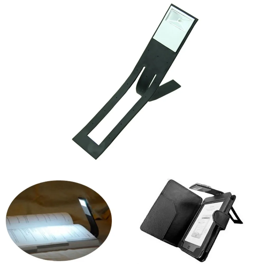 YAM 1PC Black Flexible Folding LED Clip On Reading Book Light Lamp For