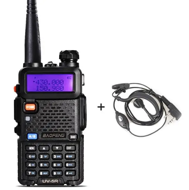 UV5R Рация Baofeng UV-5R радиостанция 128CH VHF UHF двухстороннее радио cb портативное Baofeng uv 5r радио для охоты uv5r - Цвет: UV5R