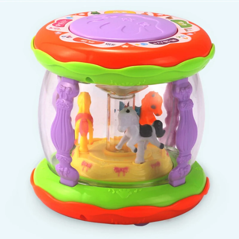 

New Kids Funny Wonderland Whirligig Toy Round Ride Toy Children Musical Toy