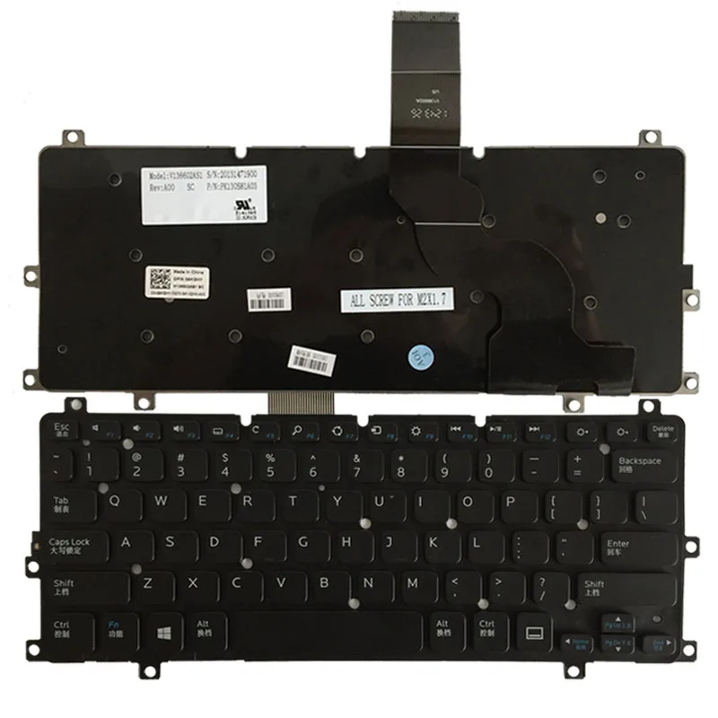 Новая клавиатура для ноутбука Dell Insprion XPS 10 11 3000 11-3000 2-в-1 серии 3157 черный