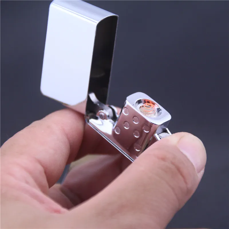 Matte Glossy isqueiro usb lighter USB charging cigarette to send black tin | Дом и сад