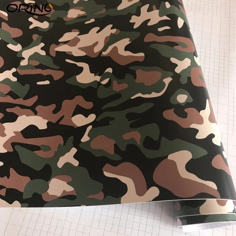 Army Green Black Vinyl Wrap Sticker-2