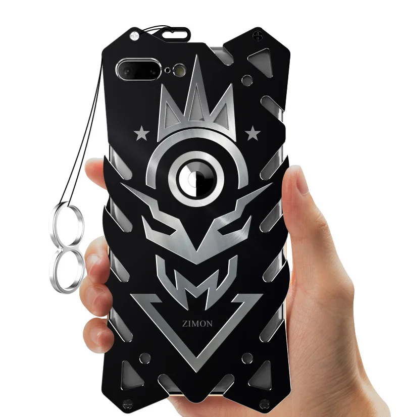 

Simon Thor IRON MAN Tough Armor Metal Aluminum Phone case for iPhone 7 case iphone 6 6s plus 8 8 PLUS case back Cover Luxury