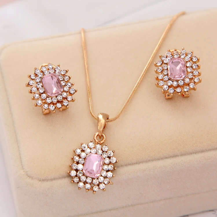 MINHIN, позолоченная цепочка, ожерелье для женщин, роскошные свадебные Стразы, ювелирный набор, свадебное ожерелье/серьги, драгоценный камень, кулон, набор