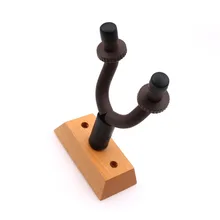 Горячая гитара из твердой древесины стенд вешалка крюк держатель настенный кронштейн Стенд Дисплей подходит для большинства гитарных бас легко установить+ винты