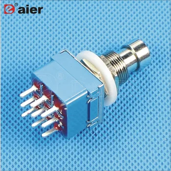 

25PCS PBS-24-312P 3PDT momentary stomp foot switch with PCB terminals