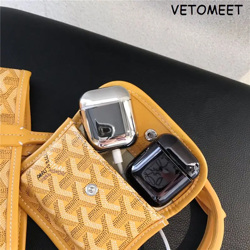 

VETOMEET High-grade Plating Material Bluetooth Wireless Earphone Case For Airpods Pro 2 1 Simple Stylish Design For AirPods3 Box