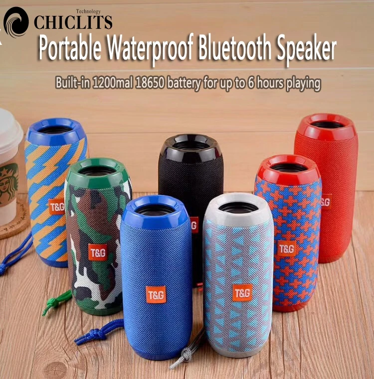 Беспроводной Bluetooth 4 2 динамик TG117 водонепроницаемый портативный наружный