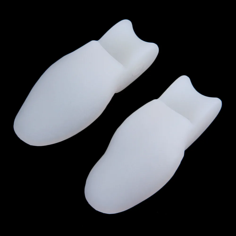 2pcs/lot Silicone Gel Foot Pad Stretch Corrector Big Toe Separator Spreaders Alignment Toe Bone Insole Foot Care Tool