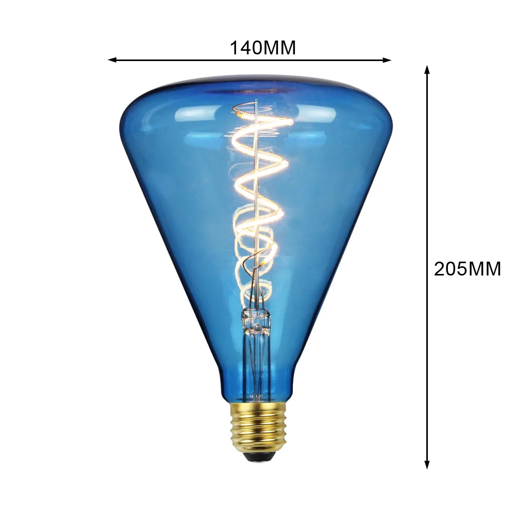 TIANFAN лампочки Эдисона винтажная лампа-бутылка Светодиодная лампа спиральная нить 4 Вт 220/240 в E27 декоративный светильник