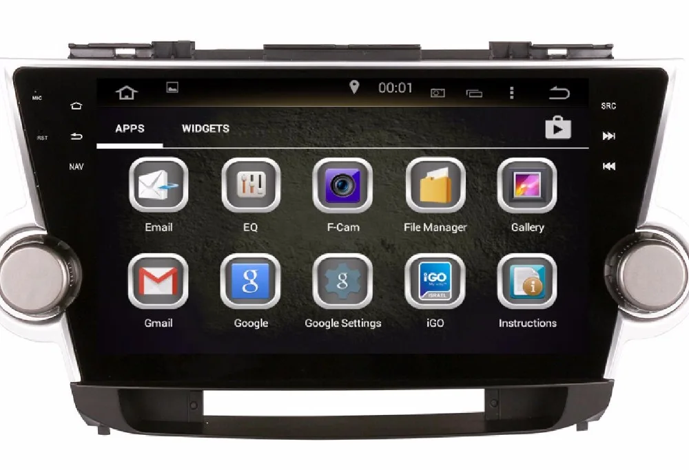 Cheap 10.1"4G LTE Android 8.0 ! octa core car multimedia DVD player Radio GPS FOR TOYOTA HIGHLANDER 2008-2011 2012 2013 OBD 3G WIFI 1