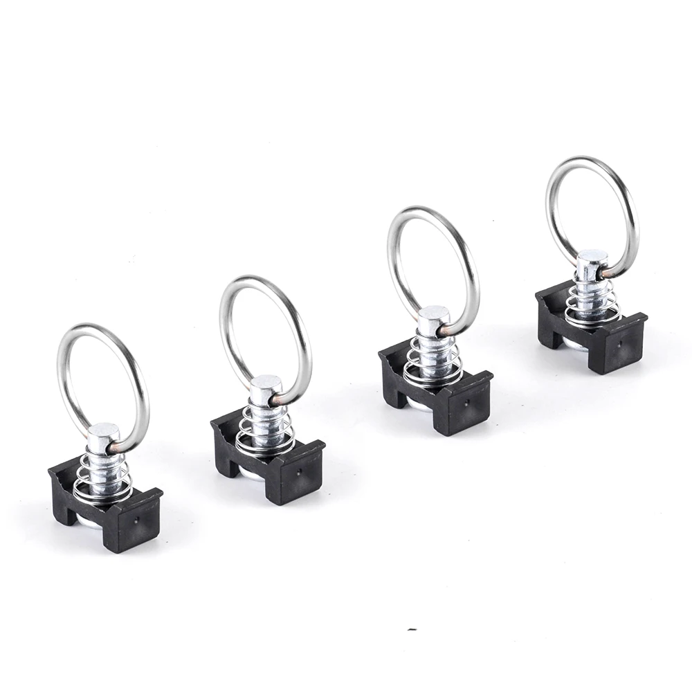 

Universal Single Stud Fitting Tie Down Anchor Quick Release Ring Spring Bolt Airline