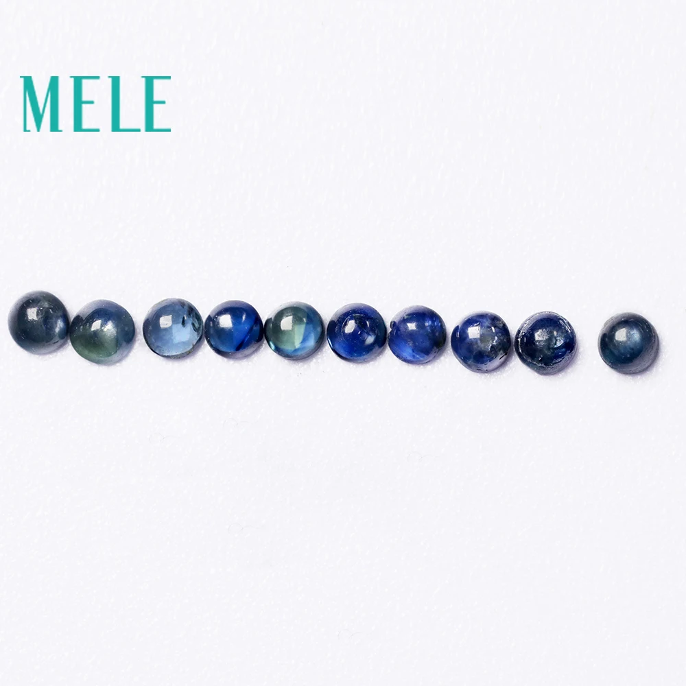 MELE Natural Blue Sapphire loose gemstone for jewelry making,2.5-3mm Round 0.5--1ct 10p fine jewelry DIYstones with High quality MELE Natural Blue Sapphire loose gemstone for jewelry making,2.5-3mm Round 0.5--1ct 10p fine jewelry DIYstones with High quality