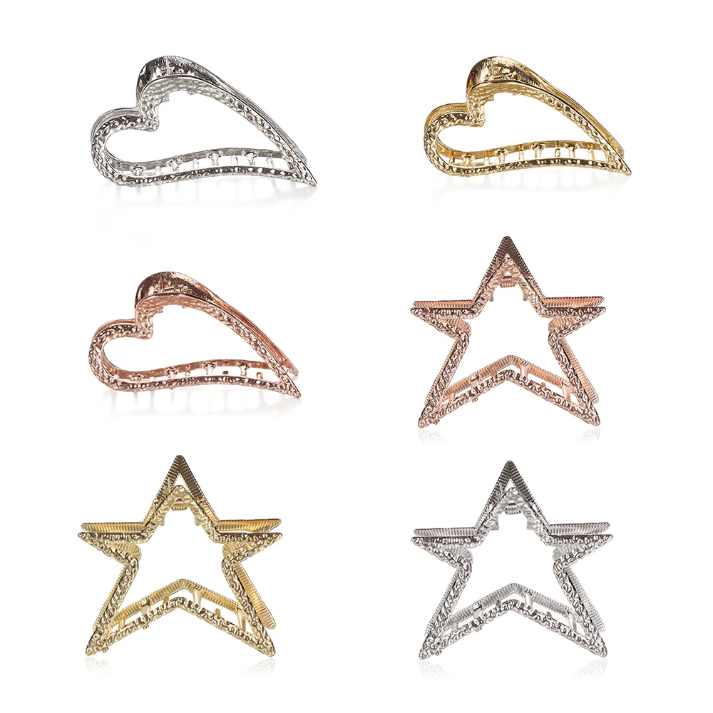 1 Pcs Metal Modern Stylish Hair Claw Hair Clips Barrette for Women