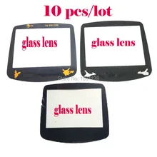 10 шт./партия, игровая стеклянная линза с героями мультфильмов, подходит для Nintendo dogameboyadvance, консоль, Защитная пленка для экрана, покрытие из стекла, материал панеля для мальчика