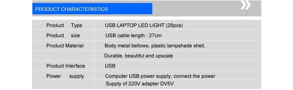Reading Lamp Night Lights USB Light Flexible Eye Care Bright Luminaria 28LEDS Table Lamps Computer LED Lamp For PC Laptop (2)