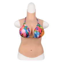 Top quality D Cup Real breast Realistic Silicone Breast Forms Artificial Boobs Enhancer for man shemale breast prosthesis fake b