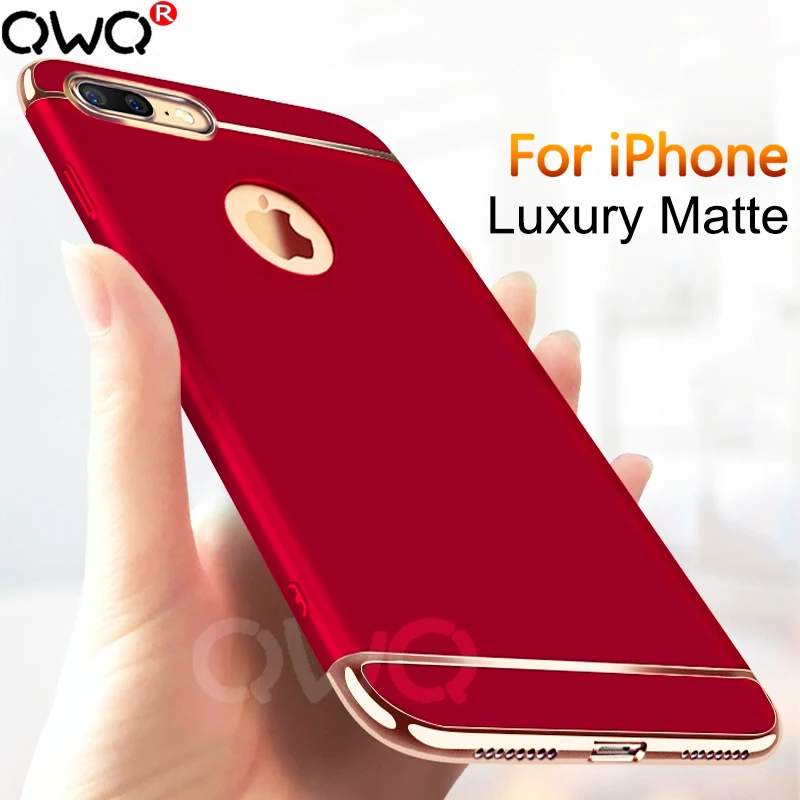 

Luxury Full cover phone case For Apple iPhone X 7 8 Plus SE Shockproof protective Cover For iPhone 6 5 5S 6S Plus Plastic Cases