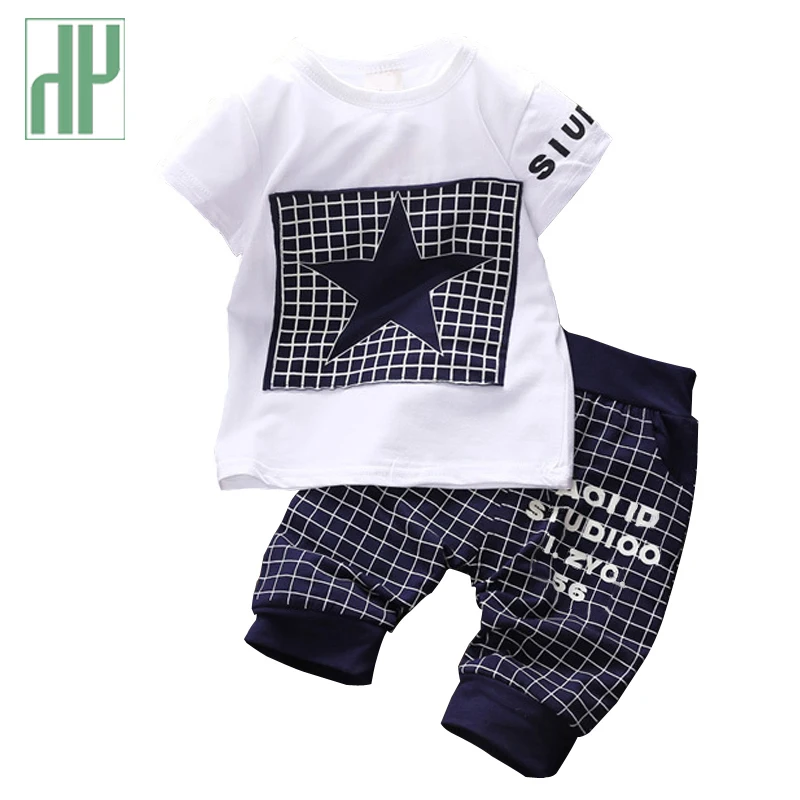 font b Baby b font boy clothes 2017 Brand summer kids clothes sets t shirt