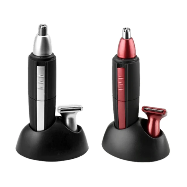 Promo Kemei KM 600 2in1 Battery Operated Hair Clipper Cutting Nose Ear Hair Trimmer Washable Beard Hair Shaver Face Care Device