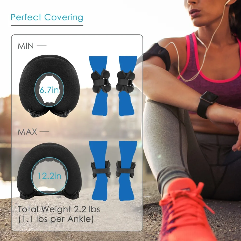 SKL Ergonomically Designed Leg Weights Adjustable Sandbag Wrist Ankle Weights and Resistance Bands for Exercise Gym Training SKL Ergonomically Designed Leg Weights Adjustable Sandbag Wrist Ankle Weights and Resistance Bands for Exercise Gym Training